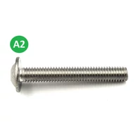 D-fejű peremes csavarok A2 5x25