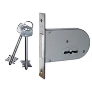 Euro-Elzett patkó kéttollú kulcsos bevésőzár reteszzár 2kulcsos 