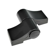 Kétlevelű aluminium ajtópánt euronútos aluminium profilokhoz, furattáv 86 mm, fekete