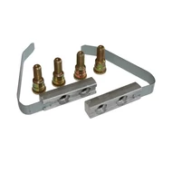  Rögzítő szett 2 levelű aluminium ajtópánthoz, hőhidas profilhoz, fém