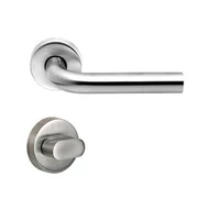 Linus kilincs rozettás inox-WC