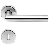 Metro kilincs rozettás inox-BB