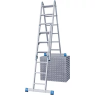 Krause 133922 STABILO KOMBINÁLT CSUKLÓS LÉTRA 2X3 & 2X6 FOKOS /15kg;1,85m/