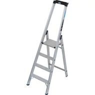 Stabilo Lépcsőfokos állólétra magas kapaszkodókerettel, 1x4 lépcsőfok, 225kg