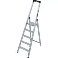 Stabilo Lépcsőfokos állólétra magas kapaszkodókerettel, 1x5 lépcsőfok, 225kg