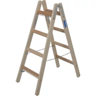 Krause 170064 Stabilo 2X4 fokos két oldalon járható fa állólétra  /6,2kg;1,20m/