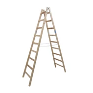 Krause 170118 Stabilo 2X9 fokos két oldalon járható fa állólétra  /14kg;2,55m/