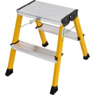 Krause 130044 Monto Rolly 2X2 fokos két oldalon járható összecsukható fellépő,sárga /2kg;0,55m/