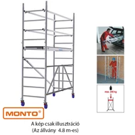 Krause 920027 Monto ProTec XS 4,8m alumínium univerzális gurulóállvány  /98kg;2,40m/