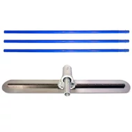 KÉZI BETONLEHÚZÓLAP BETONTROWEL ÁLLÍTHATÓ FEJŰ, ACÉL 90CM (3X1,8M NYÉLLEL)