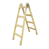 Festőlétra Fa erősített 3 fokos