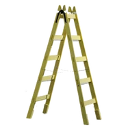 Festőlétra Fa erősített 5 fokos