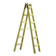 Festőlétra Fa erősített 6 fokos
