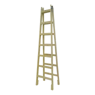 Festőlétra Fa erősített 7 fokos