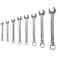 Csillag-villás kulcs klt., CrV., vászon tartóban; 8db, 7-19mm