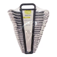 Csillag-villás kulcs klt., CrV., műanyag tartóban ; 21db, 6-32mm