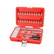 Dugókulcs klt. CV., 45fog; 1/4", 57db, dugófejek: 4-14mm, bitdugófej (-, +, imbusz, torx)