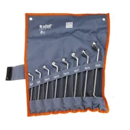 Csillagkulcs klt., 8db; 6-22mm, CrV. vászon tartóban