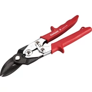 Lemezvágó olló jobb+egyenes vágáshoz, 255mm, CrMoV, áttételes, HRC 60-62, Tüv/GS, DIN 6438 FORTUM