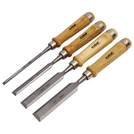 Favéső készlet, CV. ; 4db, 6-12-20-25mm HRC56-62, kőrisfa nyél
