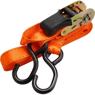 Rakományrögzítő gurtni, kampós, max. 800kg; 5m×25mm, EN12195-2,TÜV/GS