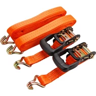 Rakományrögzítő gurtni, 2db, kampós, max. 2000kg; 5m×35mm, EN12195-2,TÜV/GS