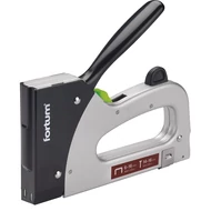 Tűzőgép, fémházas, profi, 2 funkciós, tűzőgépkapocs, 6-16×10,6mm, szeg fejjel: 14-16×2×1,2mm FORTUM