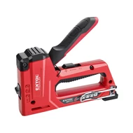 Tűzőgép 10,6 és 11,3mm×6-14mm, kapcsok, U-szeg és szeg,4-az-1-ben funkció; festett ALU ház, biztonsági zár