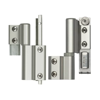 Pántpár kétszárnyú aluminium ablak másodszárnyára (nyíló), eloxált ezüst