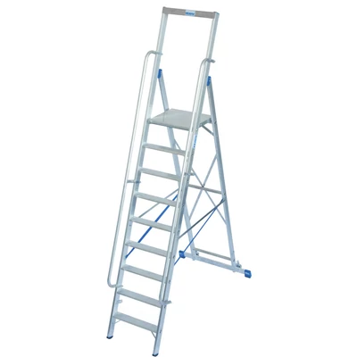 Krause 127792 STABILO LÉPCSŐFOKOS ÁLLÓLÉTRA NAGY DOBOGÓVAL 9 FOKOS /22kg;3,35m/