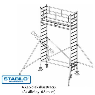 Krause 748065 Stabilo 1000-es sorozat 6,30m-es gurulóállvány (2,50mx0,75m mezőhossz)  /155kg/ új cikksz: 777034