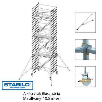 Krause 769039 Stabilo 5500-as sorozat 10,50m-es gurulóállvány (2mx1,50m mezőhossz)  /392kg/ új cikksz: 789044