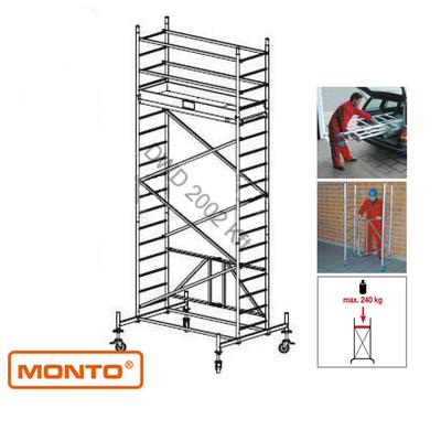 Krause 920034 Monto ProTec XS 5,8m alumínium univerzális gurulóállvány  /106kg;2,40m/