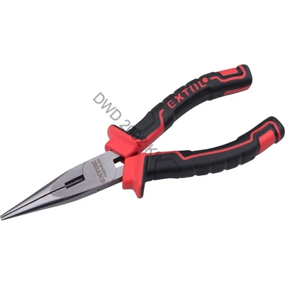 Rádiós fogó; 160mm, duál vörös/fekete, TPR nyél, akasztós szerszámtartó