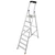 Krause 126672 Monto Solido 8 fokos lépcsőfokos állólétra /8kg;2,55m/